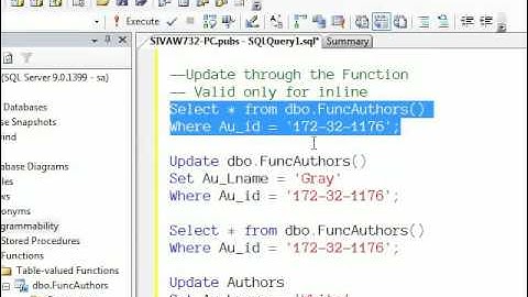 02 Using Table Valued Function