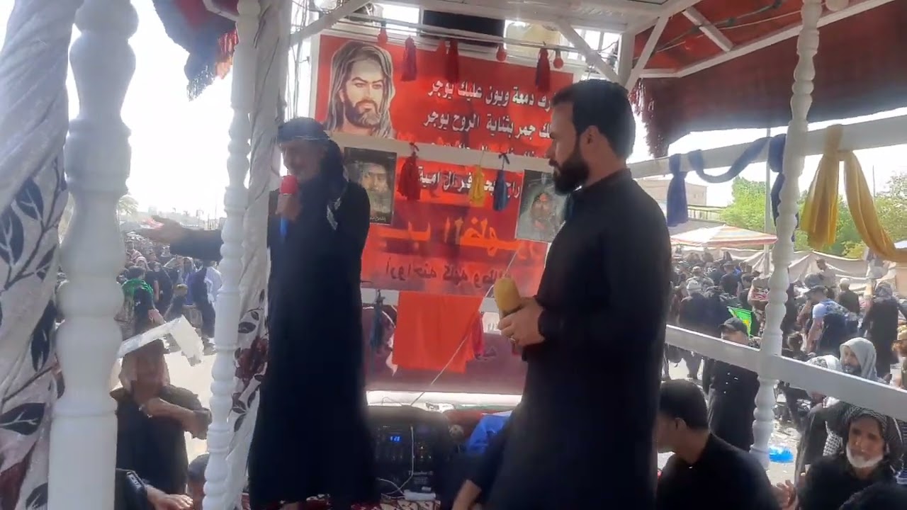 في كربلاء الحسين ع الشاعر الحسيني سعد الكصيري والرادود ظاهر الخيكاني