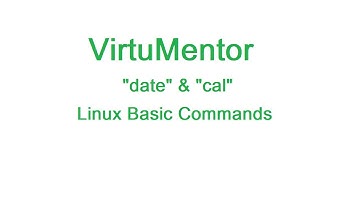 Linux Basic Command: "date" & "cal"