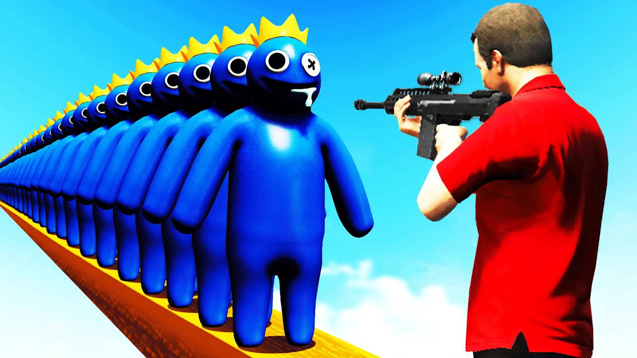 1 BULLET vs 1,000,000 RAINBOW FRIENDS In GTA 5