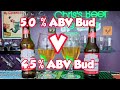 Budweiser 5% V Budweiser 4.5%