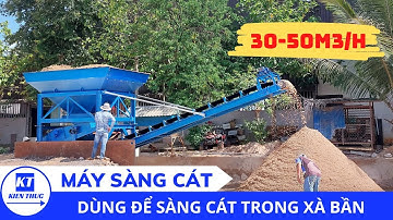 Máy sàng cát dùng để loại bỏ tạp chất trong cát xây tô