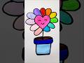 🌻 Easy Drawing for Kids #shorts #flowers #kidslearning #art #viralvideo #shortvideo #viralshorts