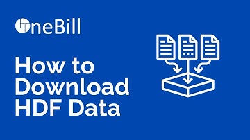 OneBill Basics: Smart Meter - How to Download HDF File