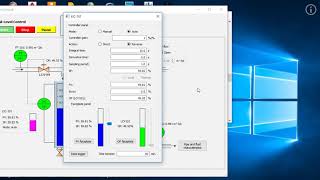 Demonstration of a feedback control simulator for liquid level control