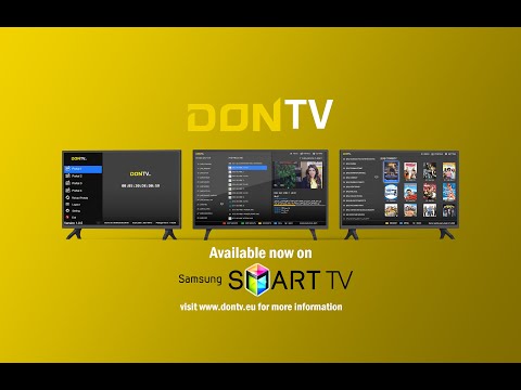 DONTV Player -  Portal Instructions on Samsung Smart TV