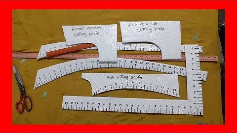 Use of cutting scales or  tailoring tools or tailoring kit