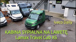 Kabina sypialna na lawetę z kuchnią • Lamax TRAVEL CAB XS zabudowa sypialna Iveco Daily