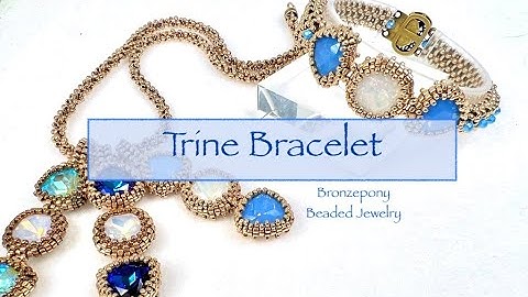 Double Row Cubic Right Angle Weave Trine Bracelet