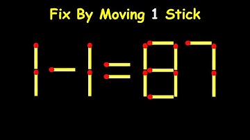 Mind-Blowing Matchstick Puzzle – Move 1 Stick to Win!