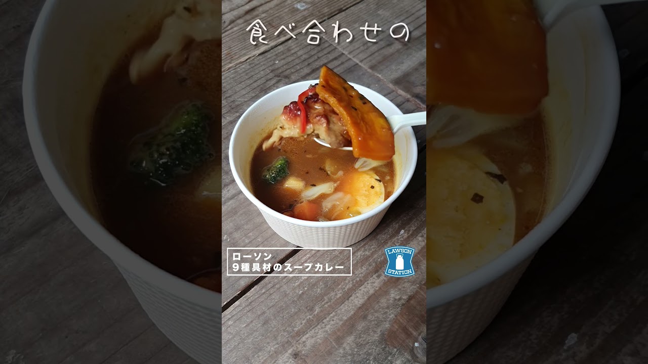 コンビニダイエット飯 ローソンの 9種具材のスープカレー Youtube