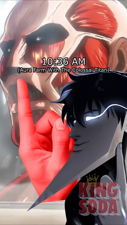 Aura Farming on Titan #sololeveling #aot #anime
