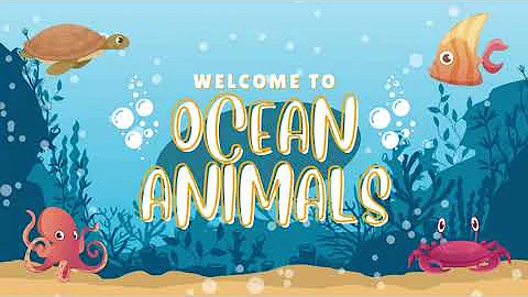 Sea Animals 4k videos | Ocean creatures for kids | Relaxing music | Lullaby