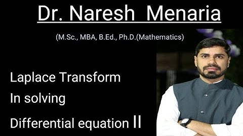 Laplace Transform in solving Differential Equation II