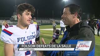 One to remember forever Folsom Bulldogs defeat De La Salle; head to championship