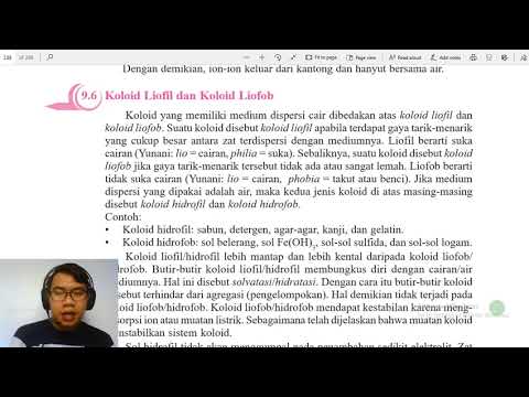 Video: Apa itu koloid hidrofilik?