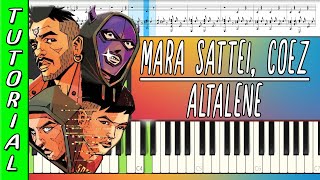 Mara Sattei, Coez - Altalene || Tutorial al Piano con Testo