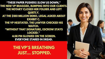 Silent Notary Ends the Reign of an Arrogant VP | Corporate Checkmate