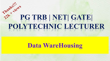 PGTRB/TNSET2025/ Polytechnic/Data Warehousing
