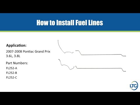 How to Install 2007-2008 Pontiac Grand Prix Fuel Lines