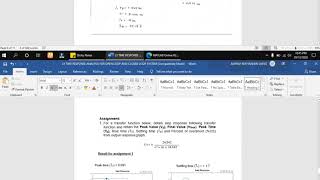 Lab 5 Time Response Analysis of Open-Loop & Closed-Loop System by Using Matlab (GROUP 5  BEEI S1/1 )