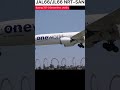 Japan Airlines (JAL) B787-9 Dreamliner (Oneworld Livery JA861J) Landing at San Diego Airport. #b787