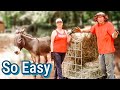 Easy No Waste DIY Hay Feeder