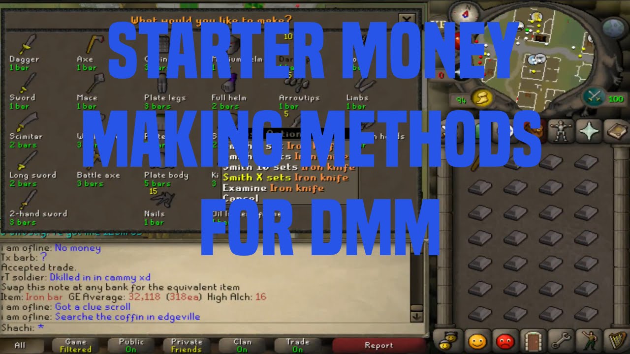 osrs early money making deadman