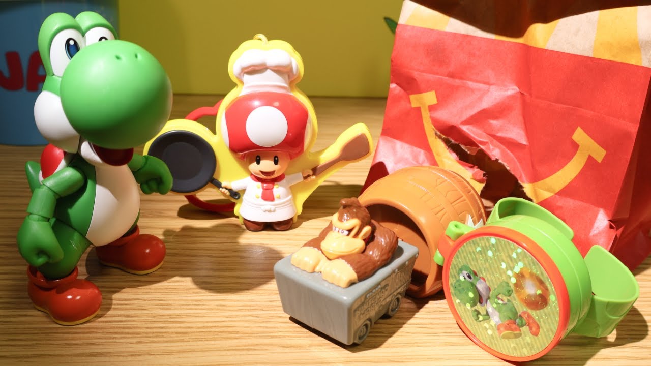 Super Mario stop motion anime !「USJ Happy meal 」マリオのコマ撮り「ヨッシーとUSJハッピーセット」