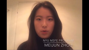 NYU MSFE Program Video Essay