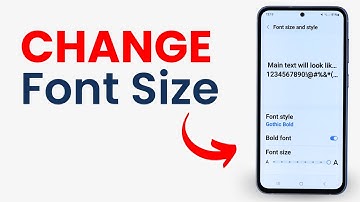 How to Change Font Size in Android (Samsung Galaxy)