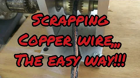 How To Strip Copper Wire The Easy Way!!
