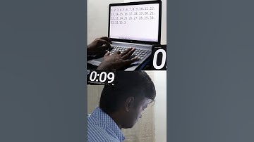 Fastest Time To Type 1 to 50 - Guinness World Records