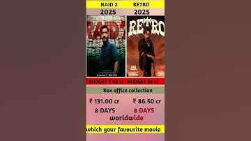 raid 2 vs retro movie box office collection | raid 2 vs retro comparison 🔥#raid #retro #aa