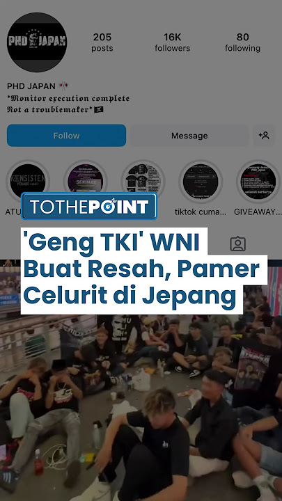 Geger Warga Indonesia Bentuk 'Geng TKI' di Osaka Jepang, Posting Video Bawa Clurit, Ini Kata Kemlu