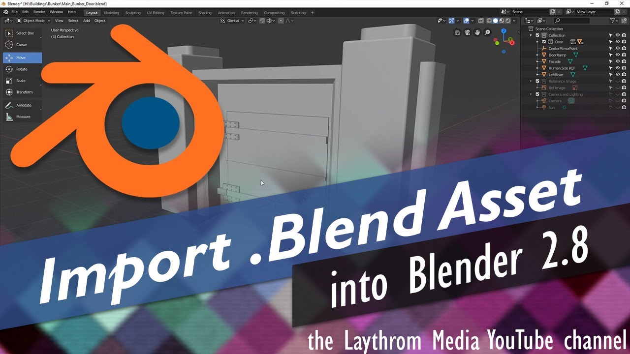 Import Blend Asset Into Blender 2 8 Youtube