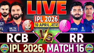 🔴 RCB vs RR, Live Match Today, IPL 2026, Bangalore vs Rajasthan, Live Cricket Score &amp; Commentary