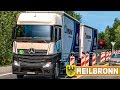 ETS 2: Durch HEILBRONN mit dem Mercedes Actros TANDEM - ultra realistisch! | EURO TRUCK SIMULATOR 2