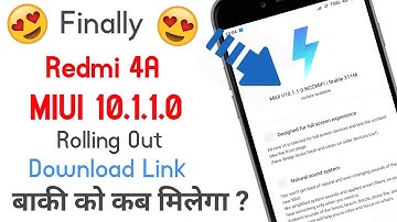 REDMI 4A MIUI 10.1.1.0 Rolling Out | STABLE UPDATE | Download Link Available