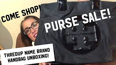 ThredUp Name Brand Handbag Unboxing & SALE! Tory Burch, Michael Kors, Marc Jacobs, Steve Madden