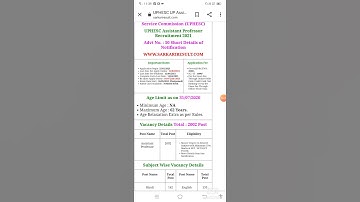 UPHESC Assistant Professor Online Form 2021 Kaise Bhare ¦¦ How to Fill UP Assistant Professor Form