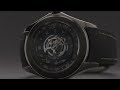 Label noir x corum  bubble 47 central tourbillon