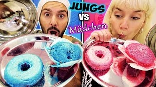 MÄDCHEN vs JUNGS: REAL FOOD CHALLENGE! Mädchen-Essen gegen Jungs-Essen! Welches schmeckt besser?