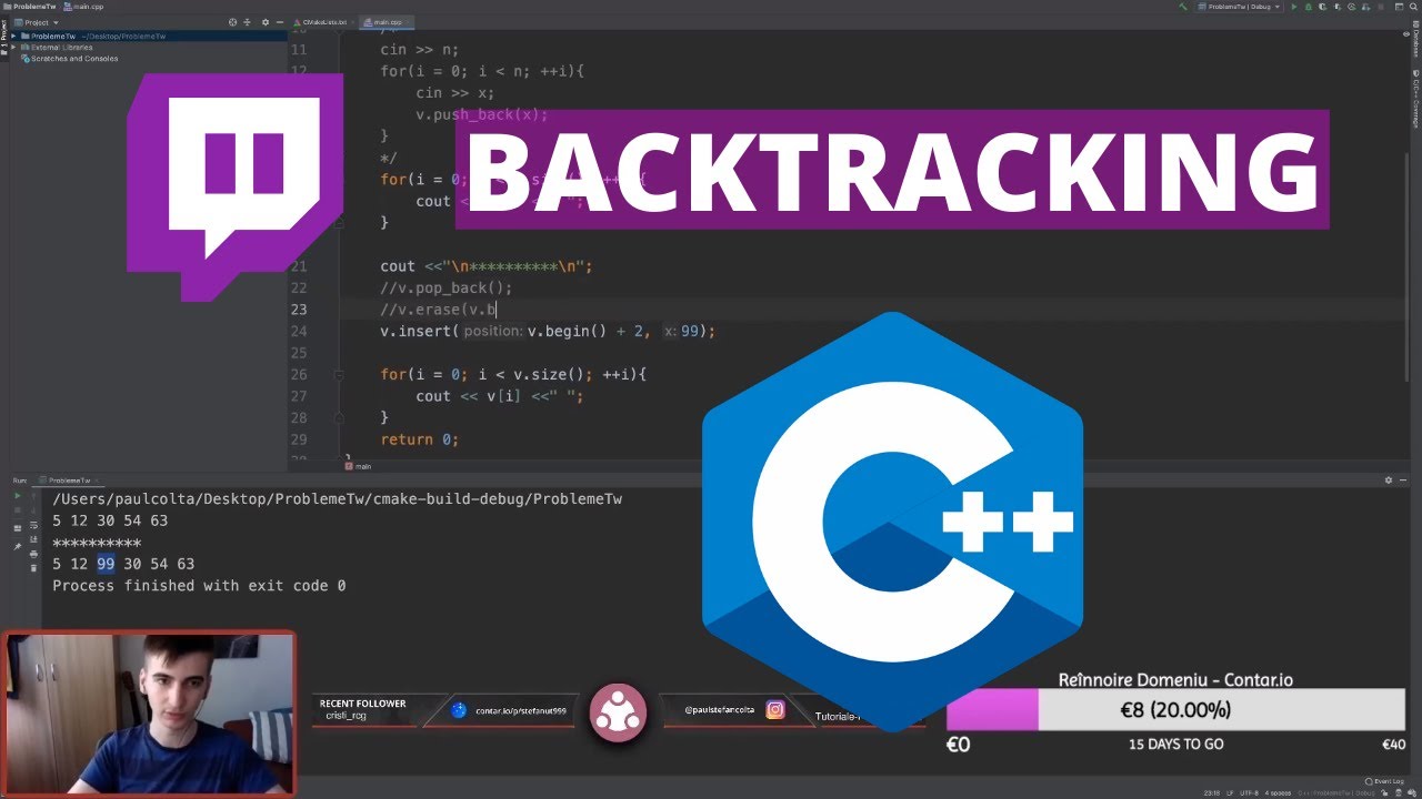 C++: Backtracking - Învățăm programare [Twitch] - YouTube