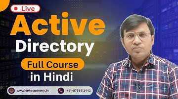 Active Directory Full Course | Windows Server Course  Live Training  Active Directory for Beginners
