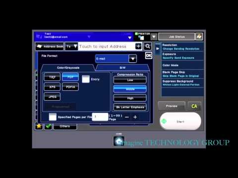 How to Scan to email on your Sharp Color MFP