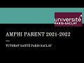 Amphi parents 20212022  prsentation du tutorat sant parissaclay