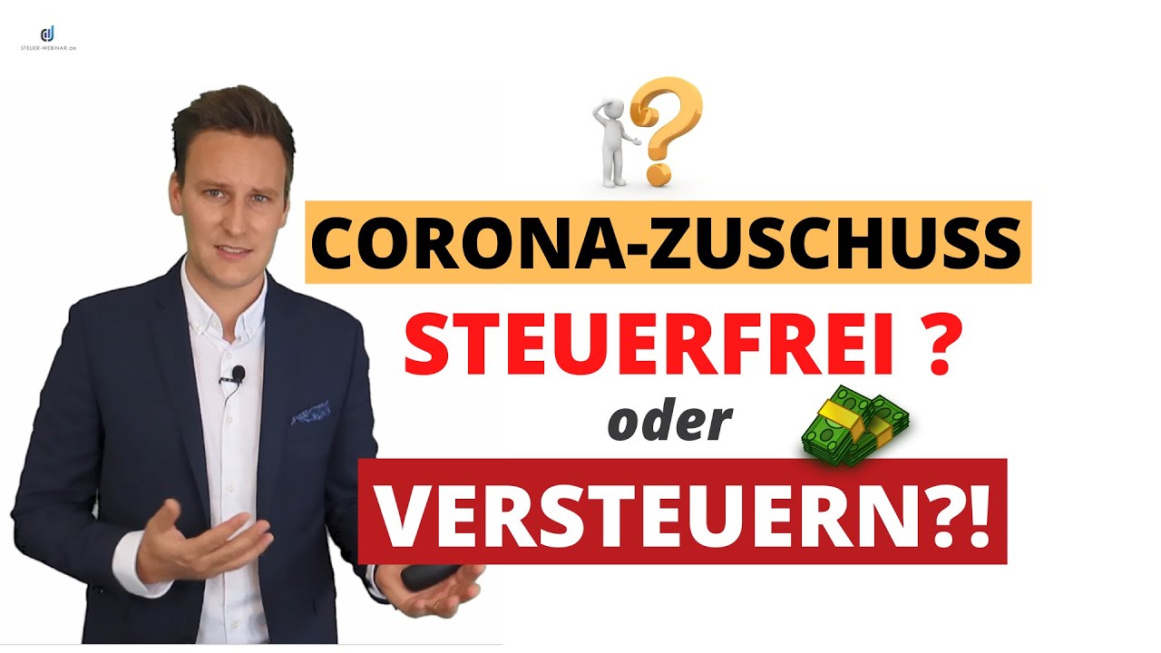 Corona-Zuschuss: Ist die Soforthilfe steuerfrei oder muss ich diese versteuern? - YouTube