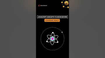 JavaScript Concepts to know Before Learning React 💻💯 #shorts #reactjs #javascript #tech