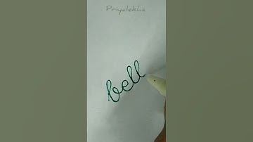 Cursive handwriting practice for beginners | Good Cursive Handwriting | #shorts #handwriting #bell